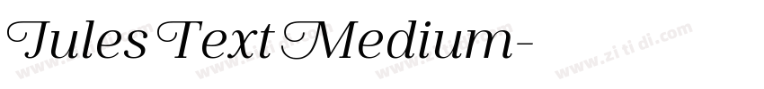 Jules Text Medium字体转换